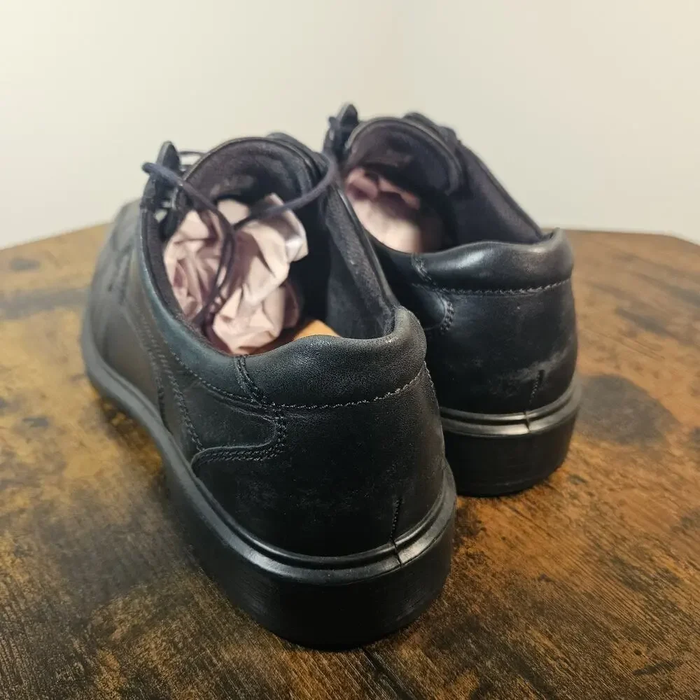 Men's ECCO Helsinki 2 Bike Toe Tie Casual Shoe EU 43 US 10 Black Oxford